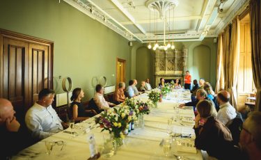 Photo of 25 people at Engine Shed dinner